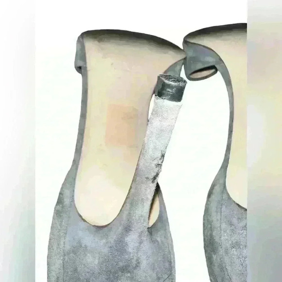 J Crew Suede Everly Pumps Heels Shoes  Size 9 Gray - Picture 4 of 6